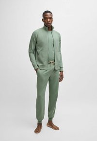 BOSS MIX&MATCH - Sweater met rits - light green