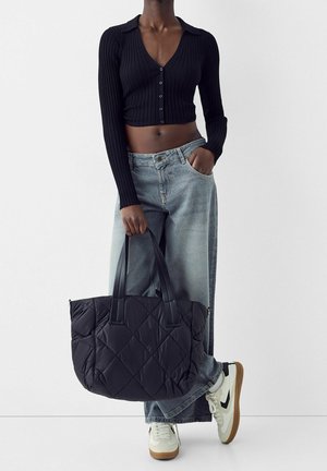 Bershka, Shopper - black denim