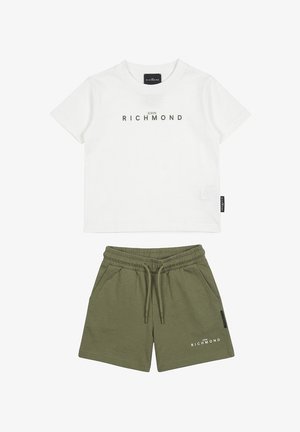John Richmond, COMPLETO BAMBINO - Pantaloni sportivi - bianco/verde