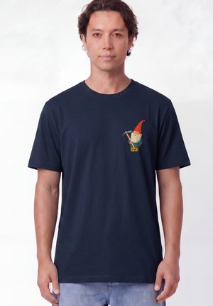watapparel, GARTENZWERG UNISEX - T-shirt imprimé - french navy
