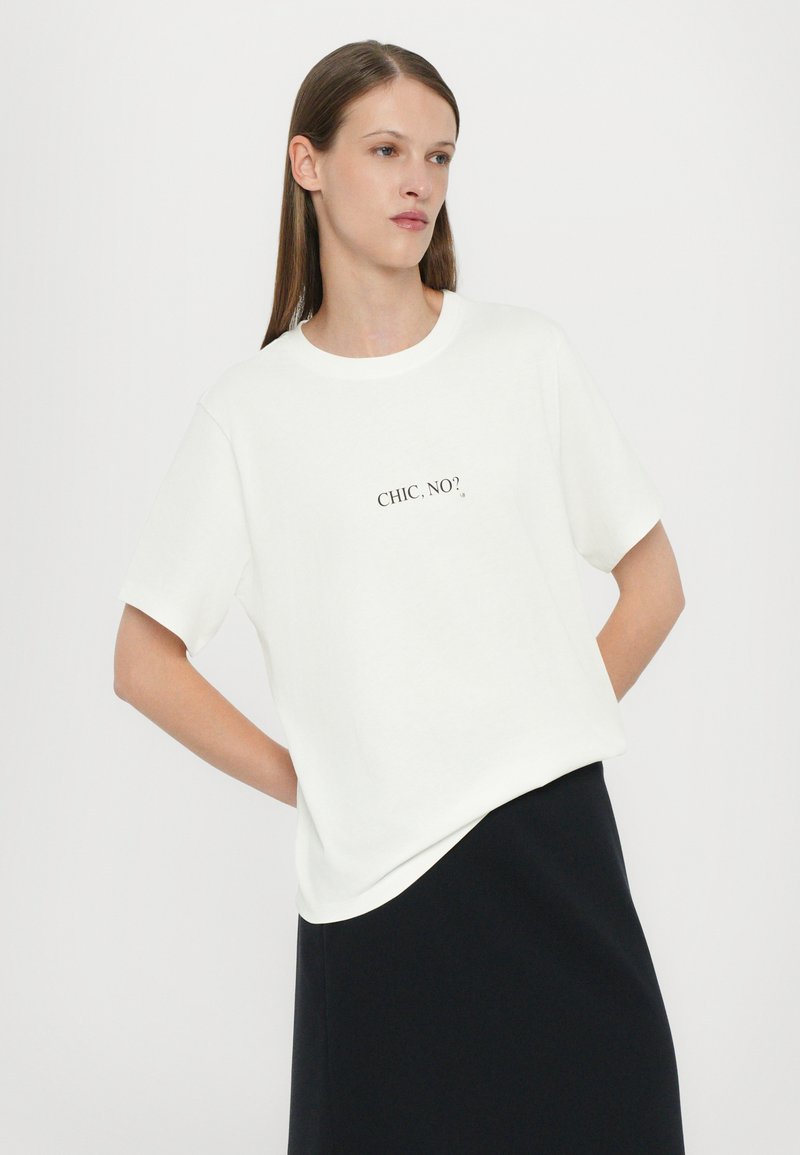 INAWLY T-shirt oversize con stampa Monna Lisa, maglietta da donna con