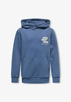 OSJHUDSON REG - Pulover s kapuco - vintage indigo