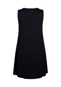 Zizzi ÄRMELLOSES MIT A-LINIE - Obleka iz džersija - black w summer