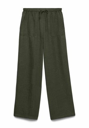 Vero Moda, VMMELANEY HW LOOSE PANT WVN NOOS - Pantalon classique - forest night
