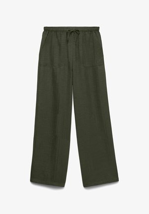 Vero Moda, VMMELANEY HW LOOSE PANT WVN NOOS - Pantalon classique - forest night
