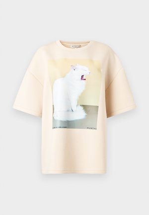 RAPLOI - Trükipildiga T-särk - beige