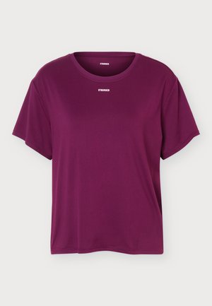 Stronger, RELAXED TEE - T-shirt de sport - aubergine purple