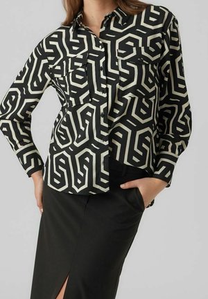 Overhemdblouse - black