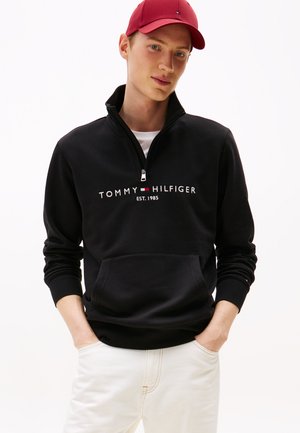 Tommy Hilfiger LOGO MOCKNECK - Mikina - black