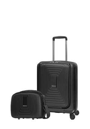 SET - Wheeled suitcase - black metallic