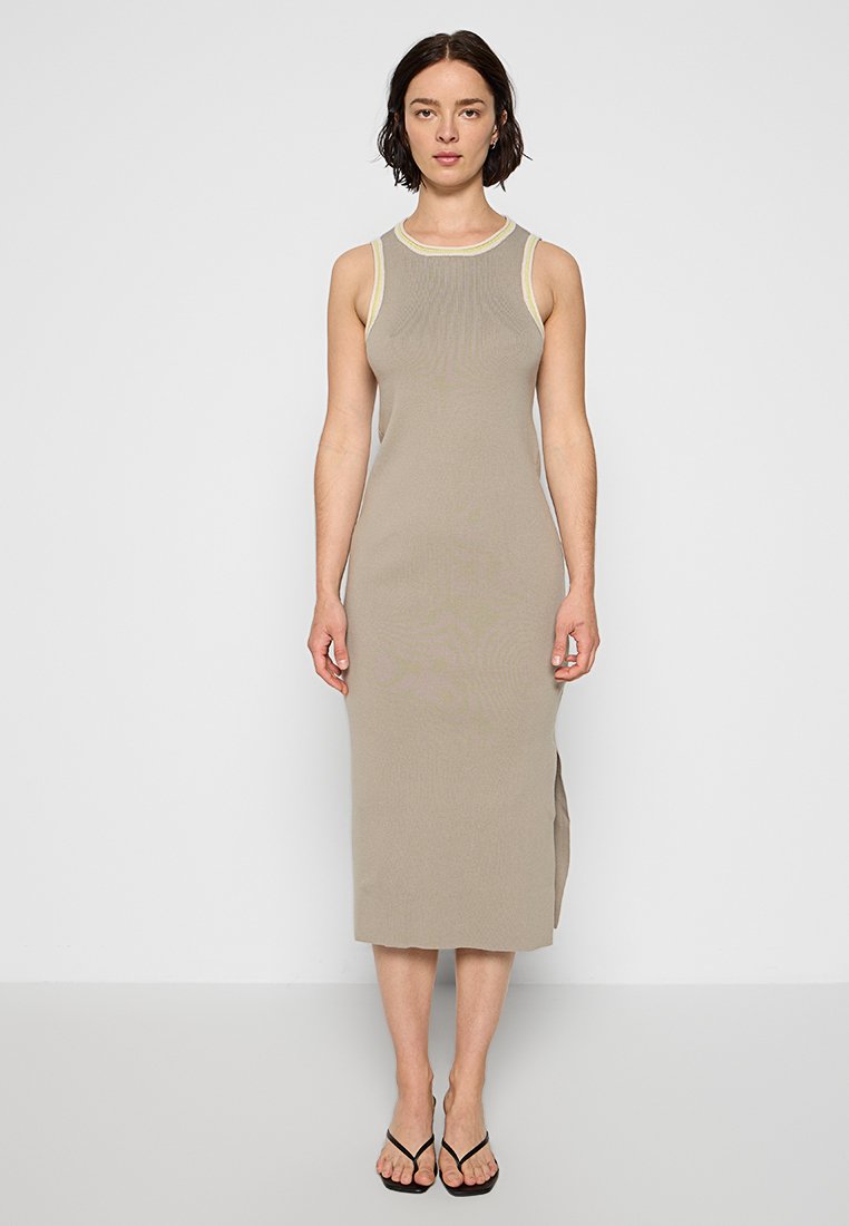 DKNY Gebreide jurk zandkleur