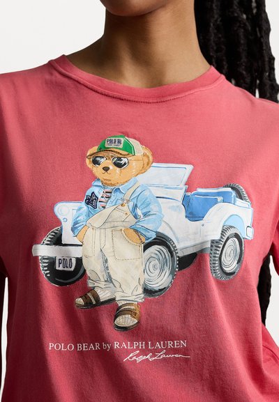 Polo Ralph Lauren TRUCK SHORT SLEEVE - T-shirt print - sunrise red