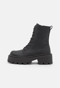 ONLY SHOES Stivaletti con plateau - black