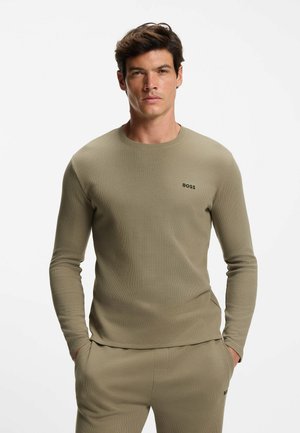 BOSS LS-SHIRT - Nachtwäsche Shirt - open brown five
