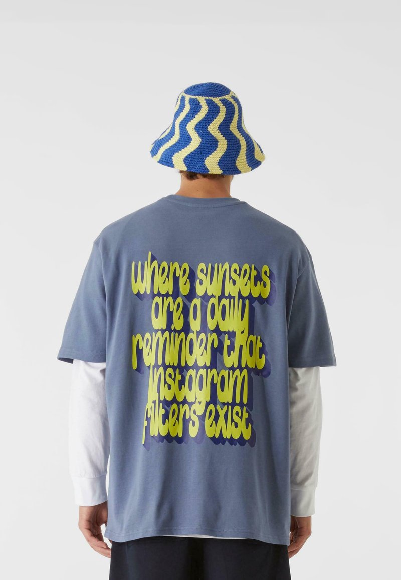 Lost Youth TEE - SUNSET FILTERS - Tričko s potlačou - violablue