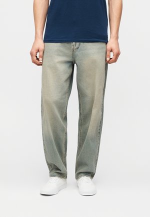 BAGGY FLAP AND COIN - Jean boyfriend - light blue denim