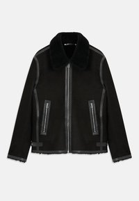 JACKET - Kožená bunda - black