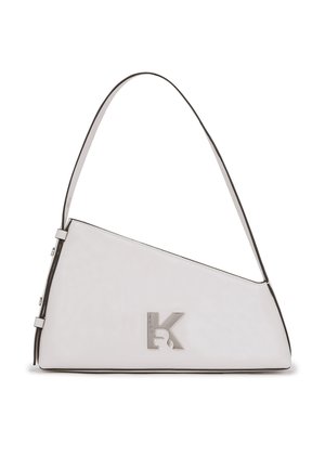 SHOULDER GEO HIGH-SHINE - Handtas - off white