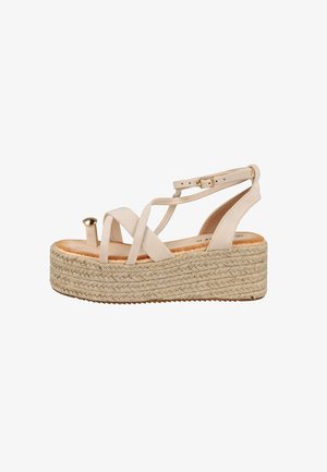 Pink Desert, SANDALIAS PLANAS PIEL - Alpargatas - beige