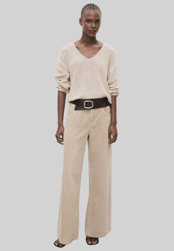 V-NECK - Jumper - beige4