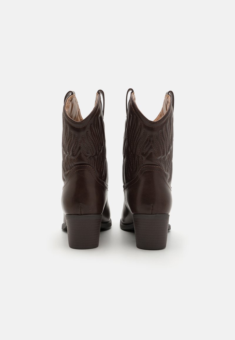 Anna Field Brown Wide Fit Boots Anna Field Wide Fit Cowboy/biker