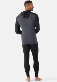 Smartwool CLASSIC THERMAL MERINO BASE LAYER - Unterhemd/-shirt - black charcoal h