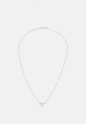 Monica Vinader HEART CHAIN NECKLACE ADJUSTABLE - Kaulakoru - silver-coloured