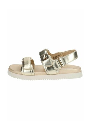 MONA - Sandalen met plateauzool - gold leather