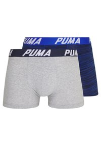 Puma SPACEDYE STRIPE BOXER 2 PACK - Trunks - blue combo
