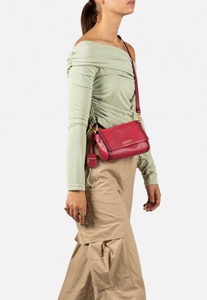 Sac Bandoulière Fossil En Cuir Rose - Pochette Femme - Très Bon état