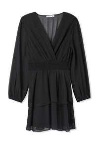 Terranova BALZE PUNTO SMOCK IN VITA - Vestito casual - nero