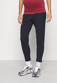 ONLY MATERNITY Tygbyxor - dark blue