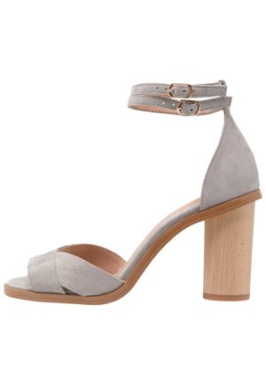 Sandalen met hoge hak - grey