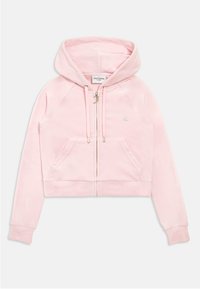 Juicy Couture DIAMANTE HOODIE UNISEX - Φούτερ με φερμουάρ - cherry blossom