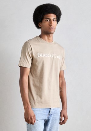 Marc O'Polo SHORT SLEEVE SEASONAL ARTWORK - Nyomott mintás póló - charleston gray