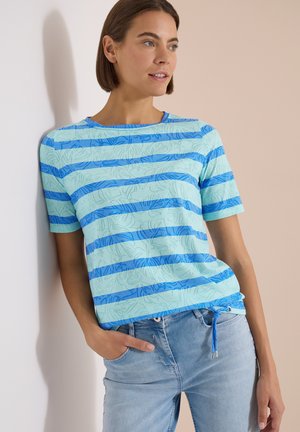 Cecil, T-SHIRT IN AUSBRENNER-OPTIK - T-shirt imprimé - light jelly mint