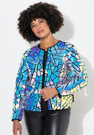 WITH RAINBOW PATCHWORK - Lichte jas - silver