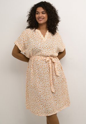 ANE BELT  - Day dress - white orange graphic dots