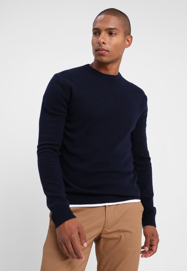 BASIC CREWNECK - Pullover - navy