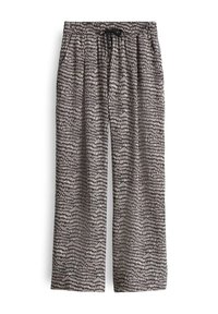 HIGH RISE CROPPED WIDE FIT PRINT - Broek - midnight brown