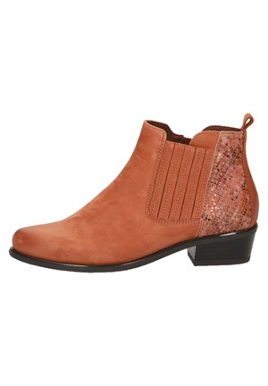 Ankle boots - cognac comb