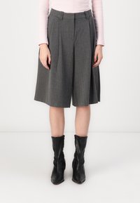 Vero Moda VMLOVELY BERMUDA  - Calções - medium grey melange