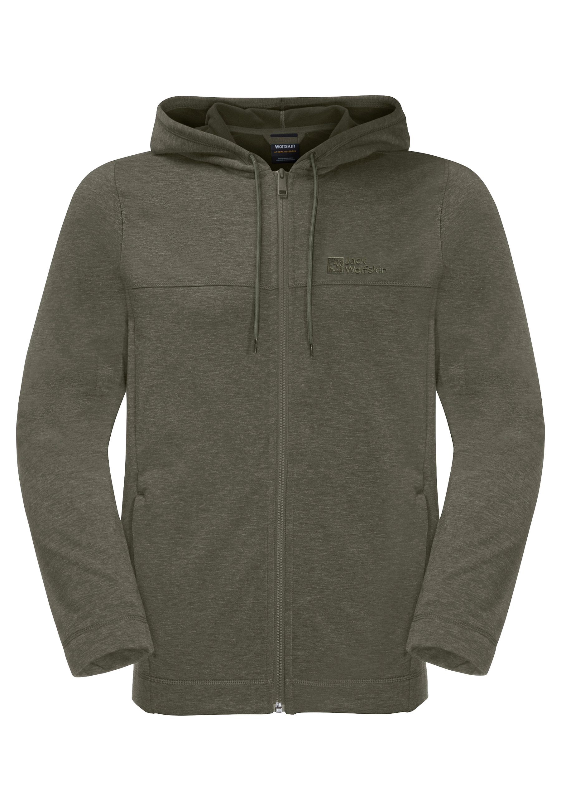 Jack Wolfskin WALDSEE HOODED JKT M - Sweat zippé - island moss/vert -  ZALANDO.FR
