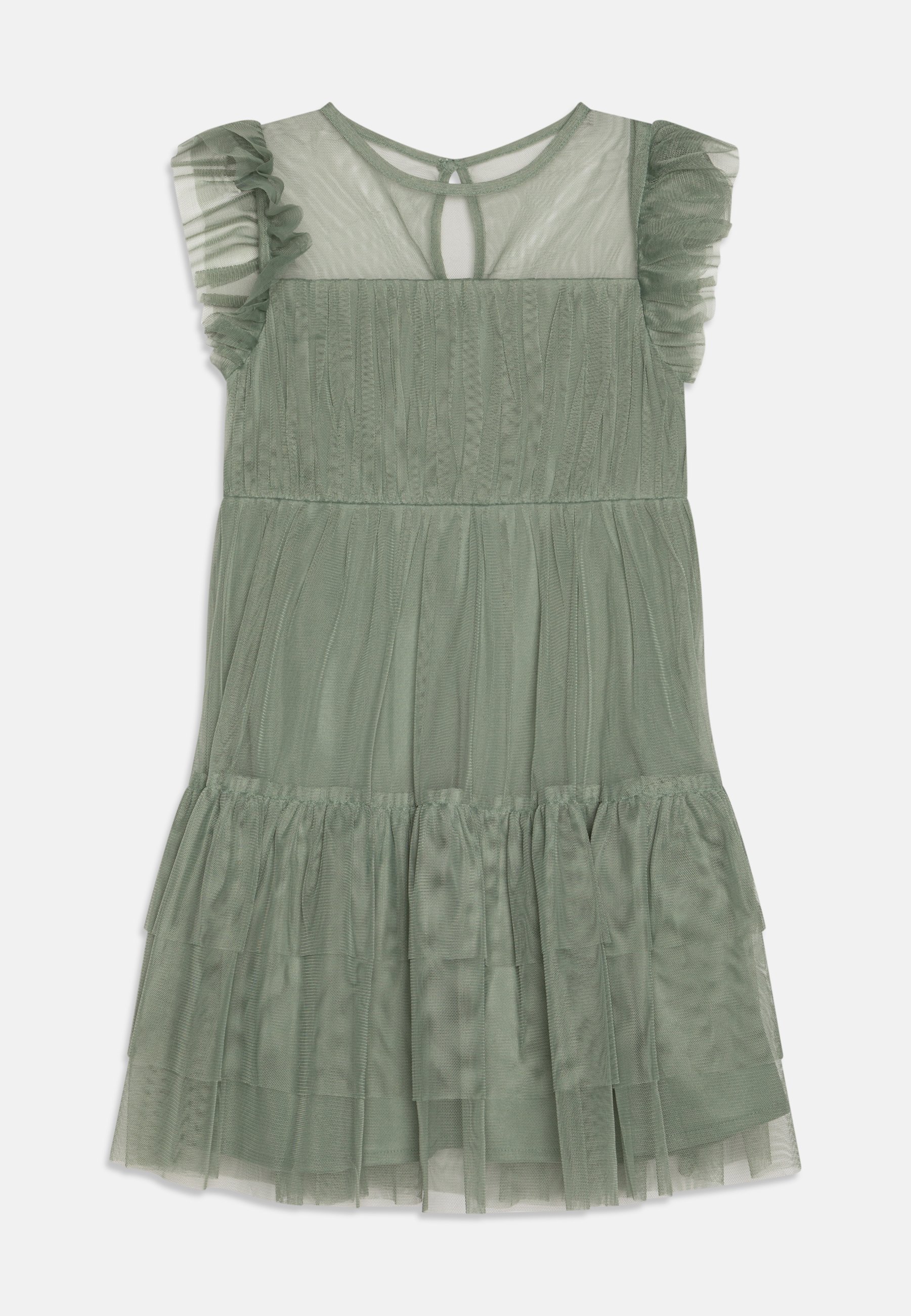 Anaya with love RUFFLE DRESS - Cocktail dress / Party dress - dark  sage/dark green - Zalando.ie