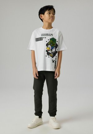Name it, NKMJUN MINECRAFT SS NREG TOPBOX NOOS BIO - T-shirt imprimé - bright white