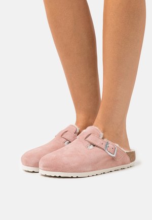 Birkenstock BOSTON NARROW FIT - Slippers - pink clay