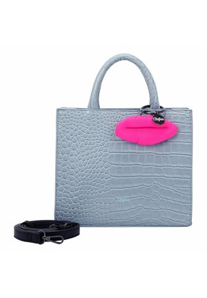 BIG BOXY - Borsa a mano - croco dreamy blue