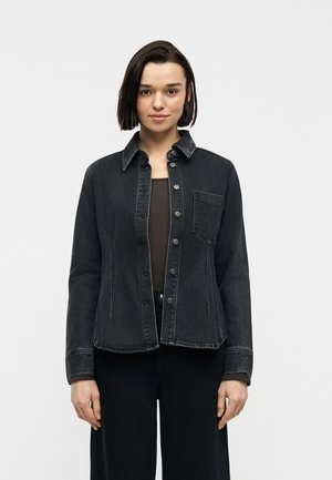 LONG CINCHED SHIRT - Skjortebluser - black wash