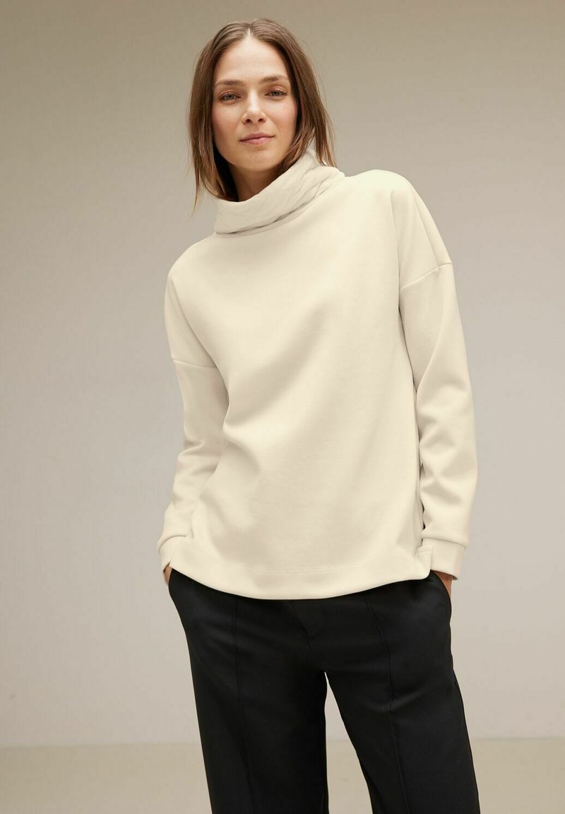 s'questo Strick 1/1 Offwhite Soquesto Kollektion Good Vibes im Sale