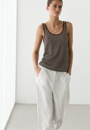 Massimo Dutti Top - dark brown